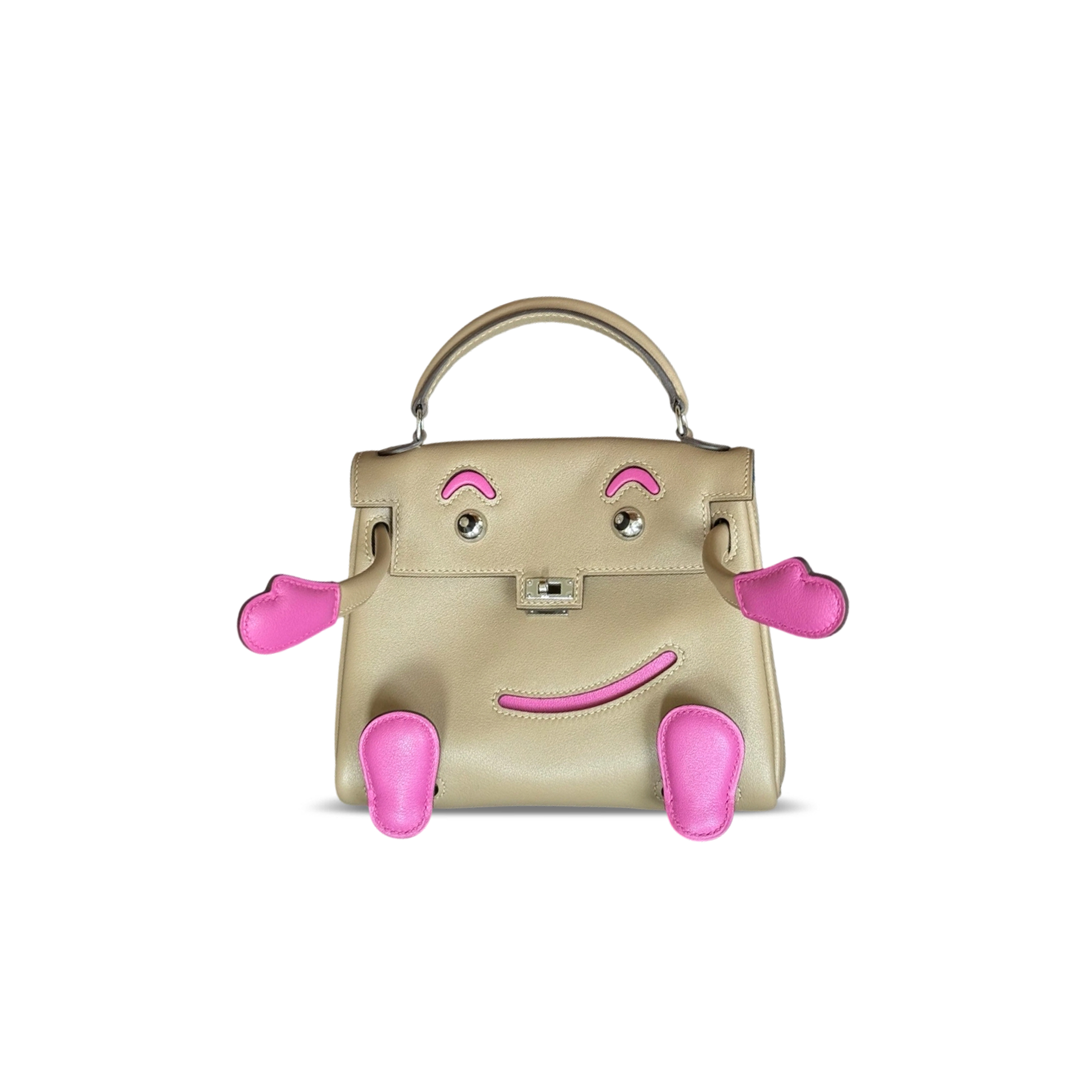H**mes MASTER KELLY DOLL SWIFT PALLADIUM HARDWARE (16*12*7cm)